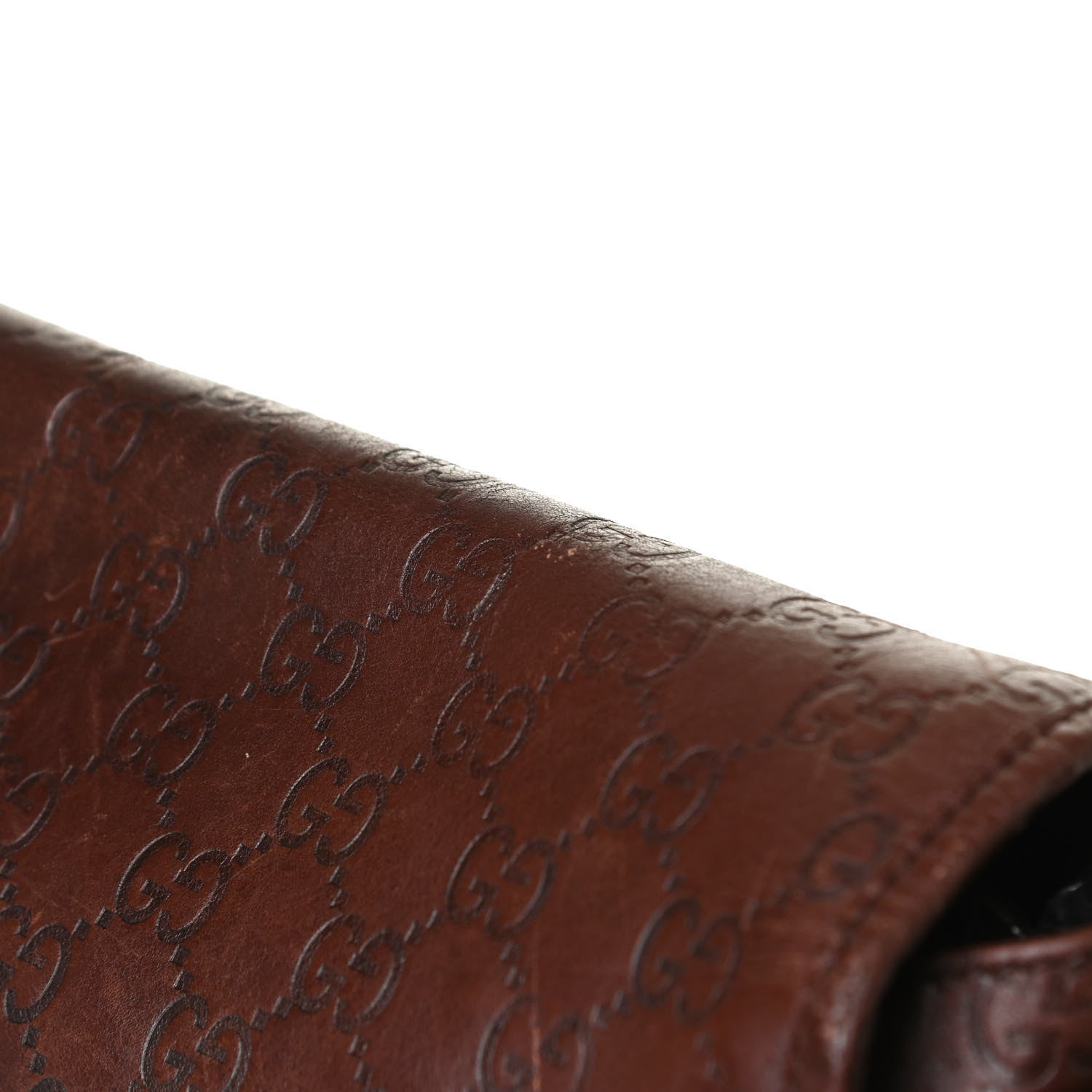 Gucci Guccissima Flap Messenger Bag Dark Brown 24 of 30
