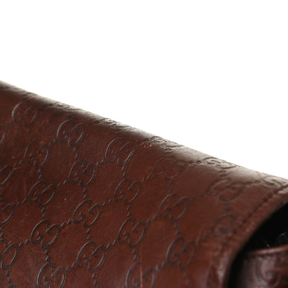 Gucci Guccissima Flap Messenger Bag Dark Brown 24 of 30