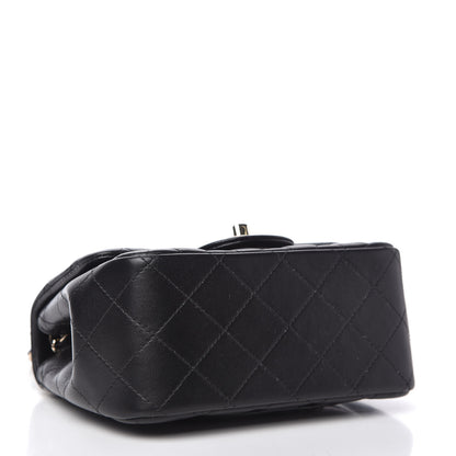 Chanel Lambskin Quilted Mini Square Flap Black 4 of 11