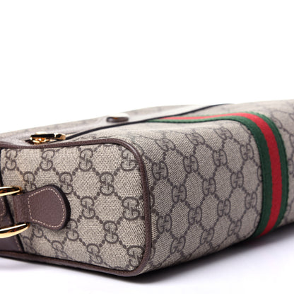 Gucci GG Supreme Monogram Web Small Ophidia Shoulder Bag Brown 8 of 10