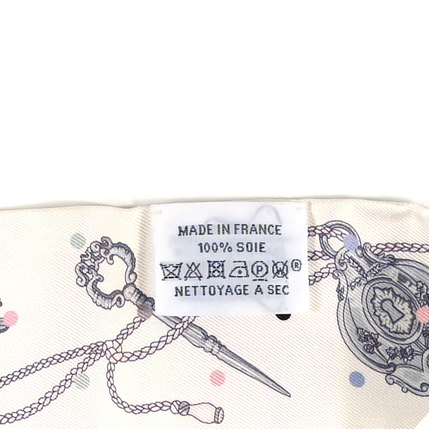 Silk Les Cles A Pois Twilly White Gris Acier