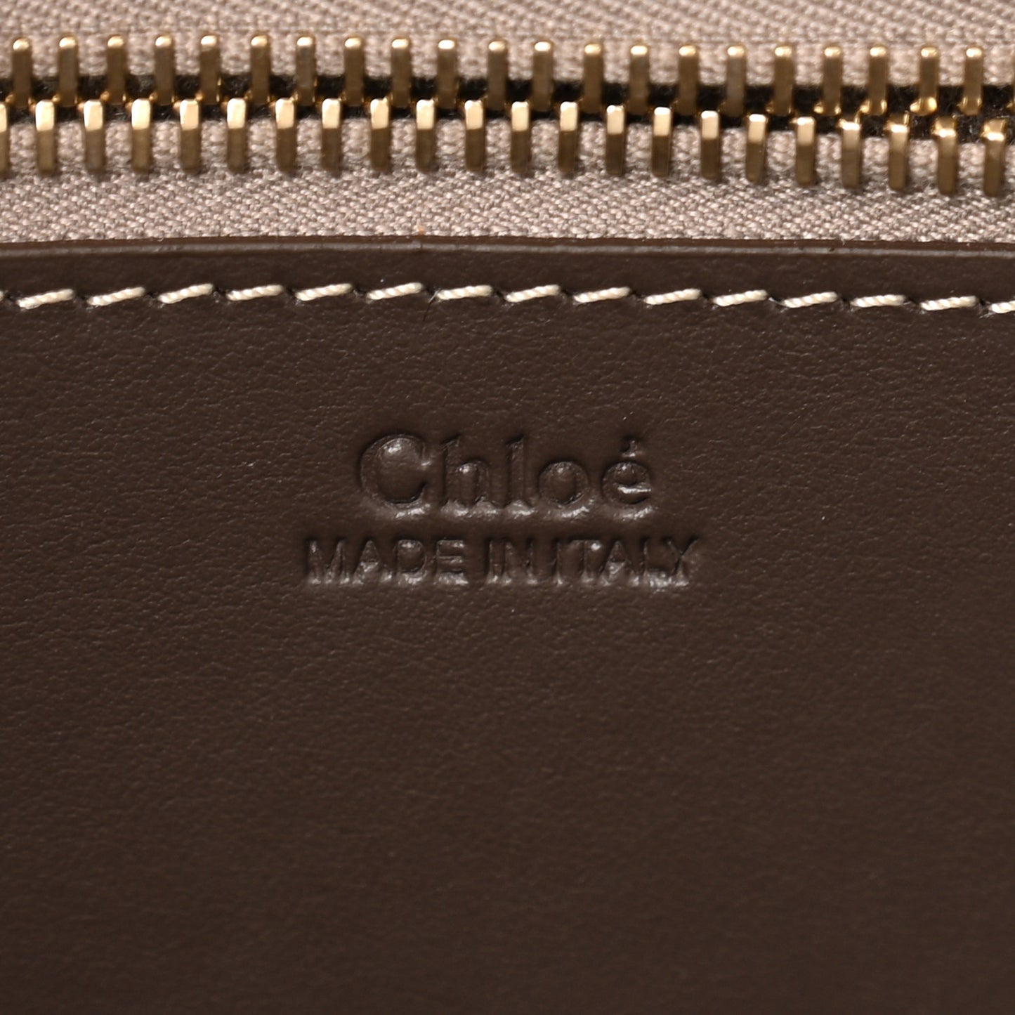 Felt Large Woody Ribbon Tote Deep Beige