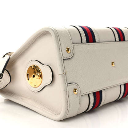 Gucci Koi Calfskin Small Bauletto Duffle Top Handle Bag Mystic White 8 of 17