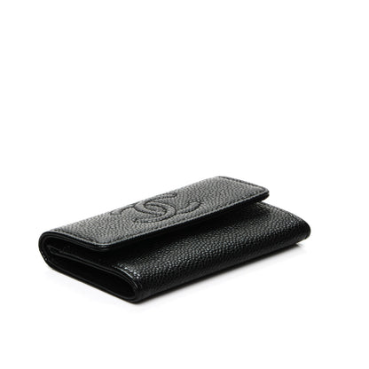 Chanel Caviar Timeless CC Flap Card Holder Black 4 of 8