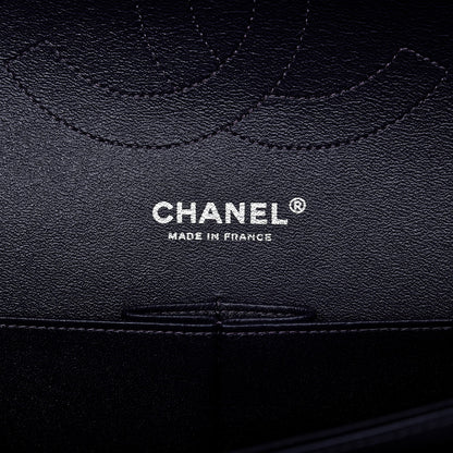 Chanel Lambskin Quilted Jumbo Double Flap Dark Purple 6 of 11