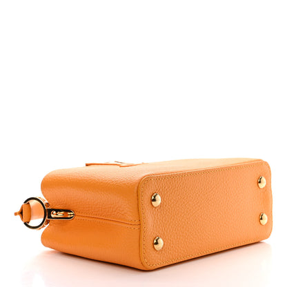 Louis Vuitton Taurillon Mini Capucines Sunbeam Yellow 4 of 10