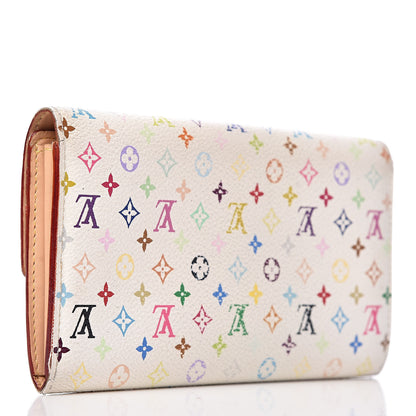 Louis Vuitton Monogram Multicolor Sarah Wallet White 3 of 19