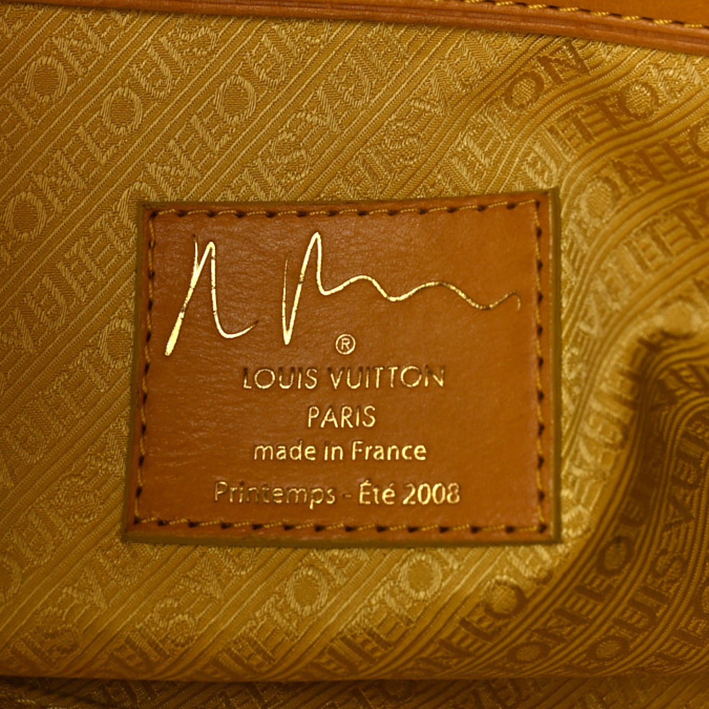 Monogram Pulp Defile Weekender PM Yellow