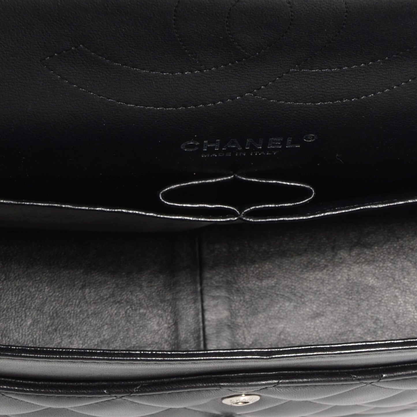 Lambskin Quilted Jumbo Double Flap So Black