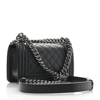 Chanel Caviar Quilted Small Boy Flap Black 3 of 9