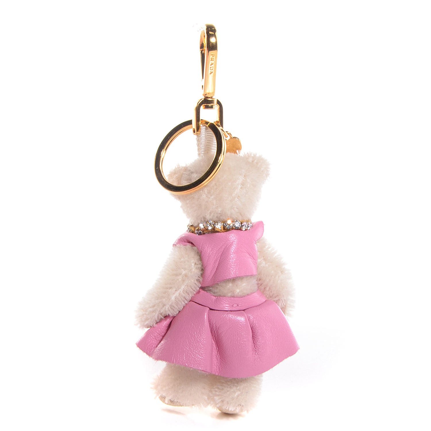 Prada Crystal Trick Teddy Bear Keychain Charm 85523 – FASHIONPHILE