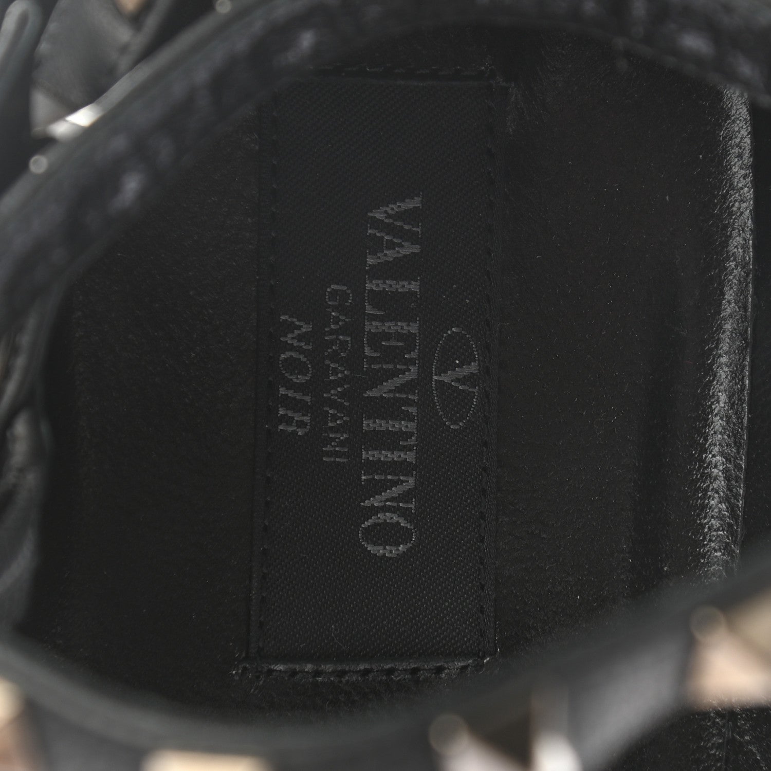 Valentino Garavani Patent Rockstud Cage Ballerina Flats 38 Black 7 of 11