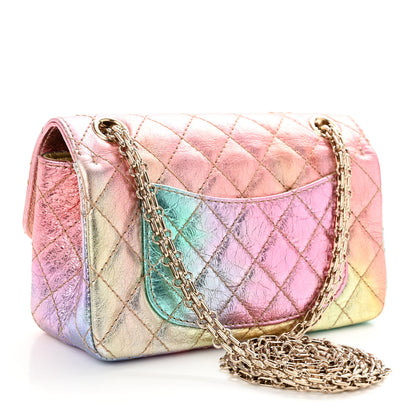 Chanel Metallic Goatskin Quilted Mini 2.55 Reissue Flap Multicolor 3 of 10