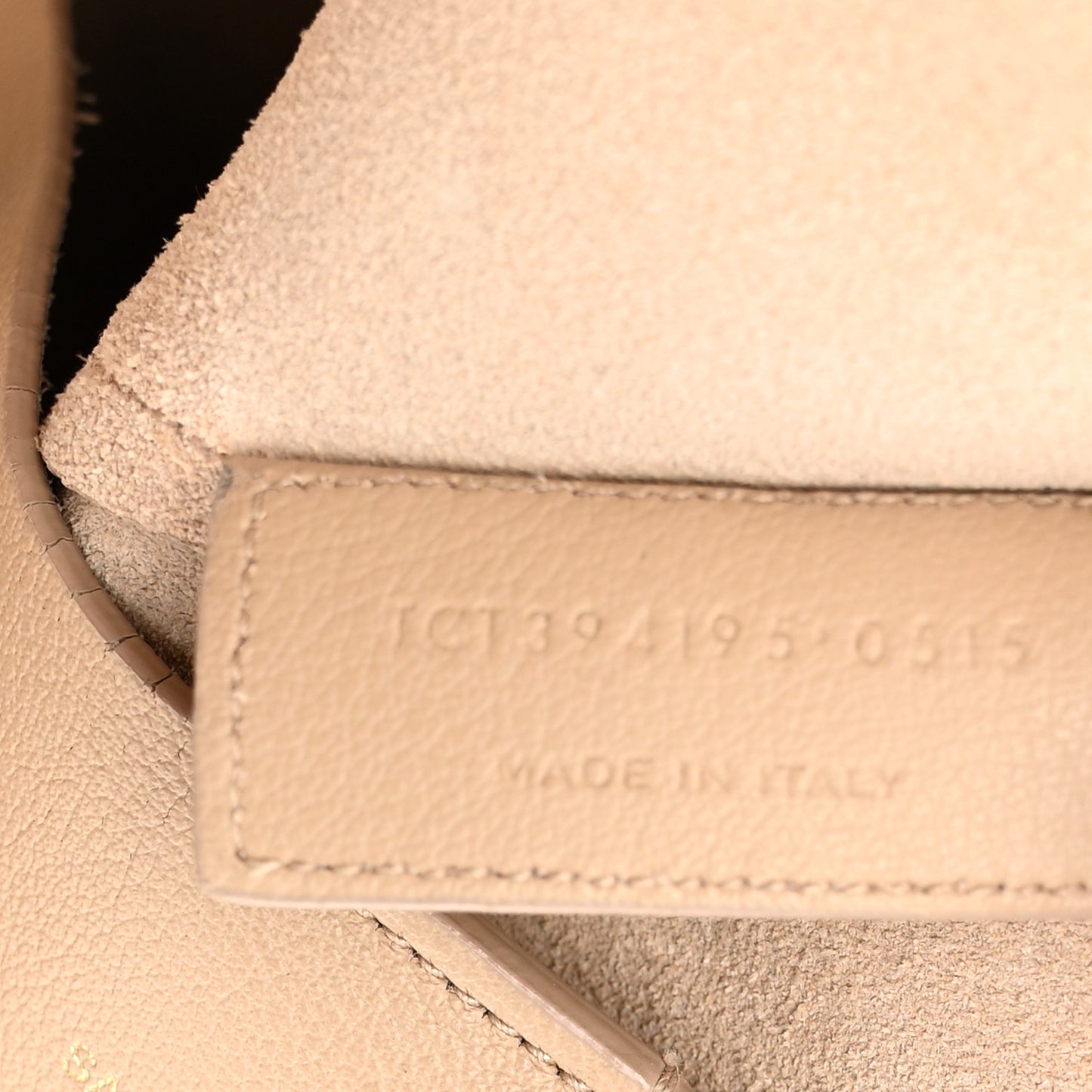 Calfskin Large Shopping Tote Dark Beige
