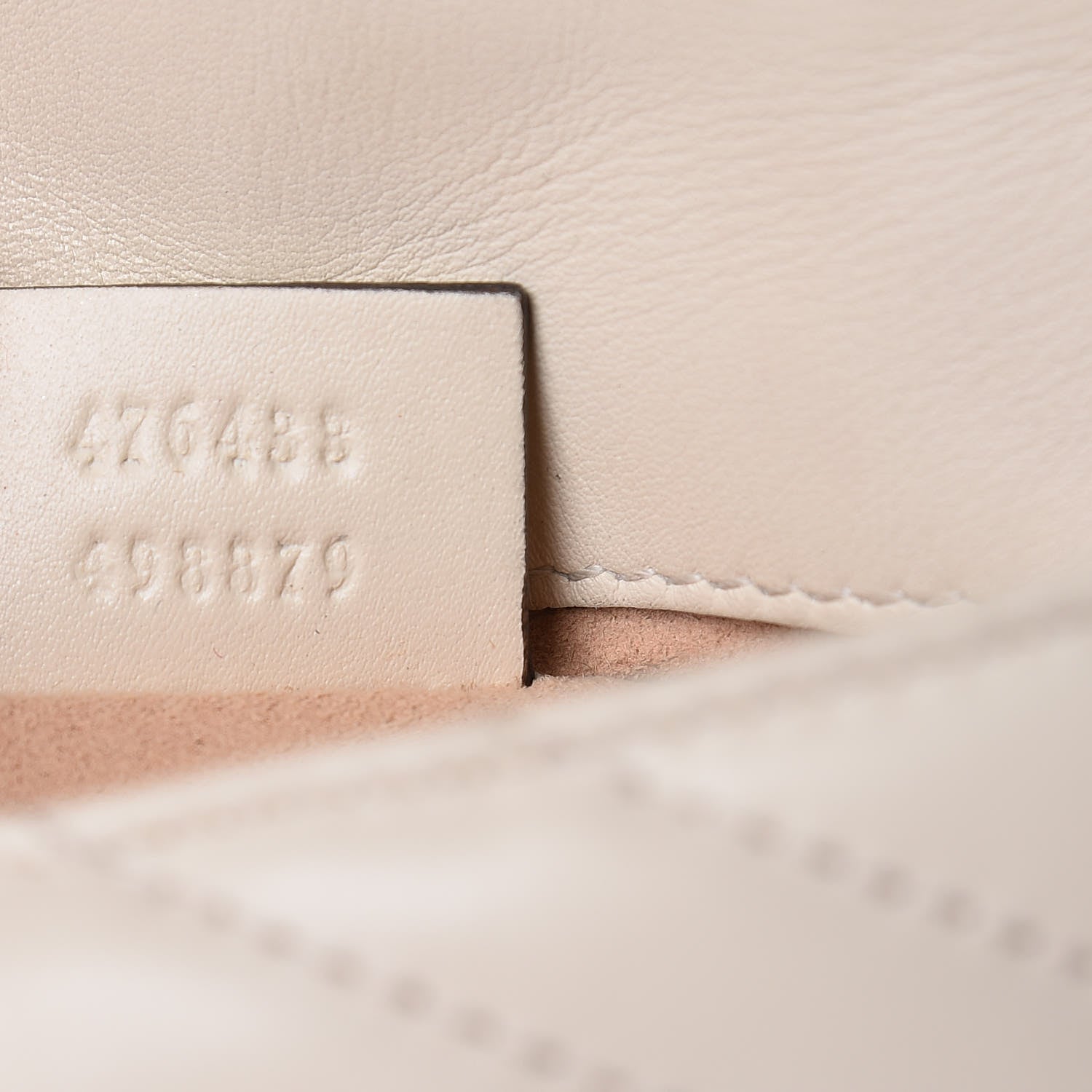 Gucci Calfskin Matelasse Super Mini GG Marmont Shoulder Bag White 7 of 11
