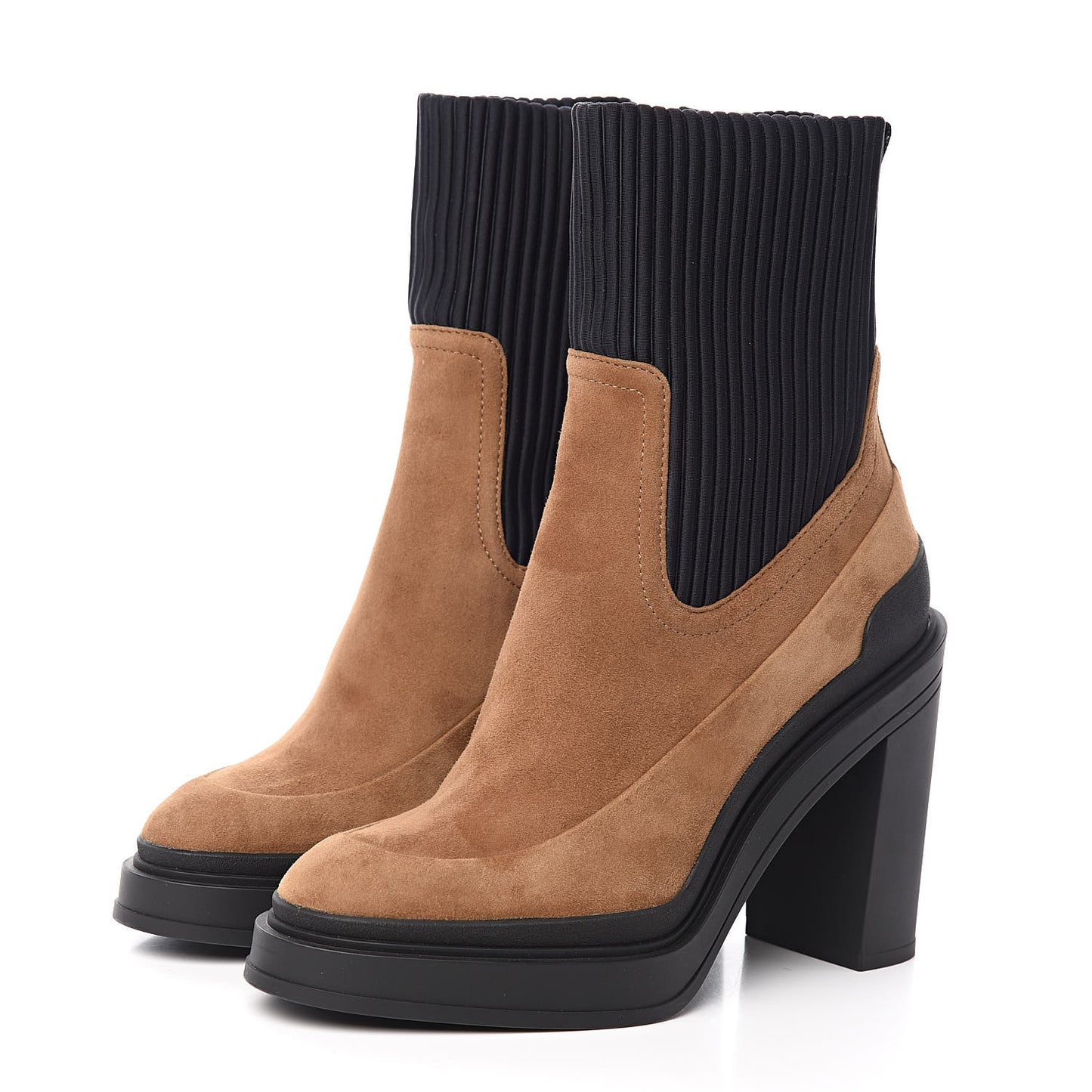 Suede Womens Vandale Ankle Boots 38.5 Brun Fume Black