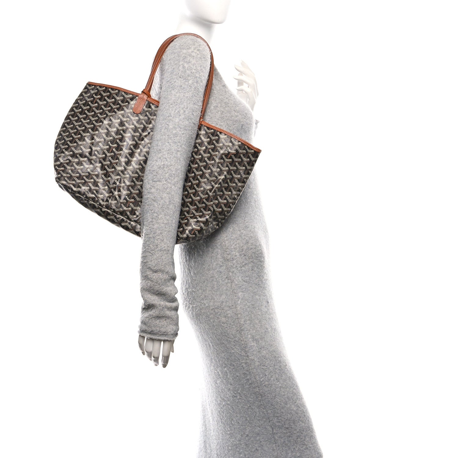Goyard Goyardine Saint Louis PM Black Gold 2 of 13