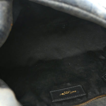 Saint Laurent Denim Quilted Small Loulou Puffer Monogram Chain Satchel Blue Cinnamon 5 of 9