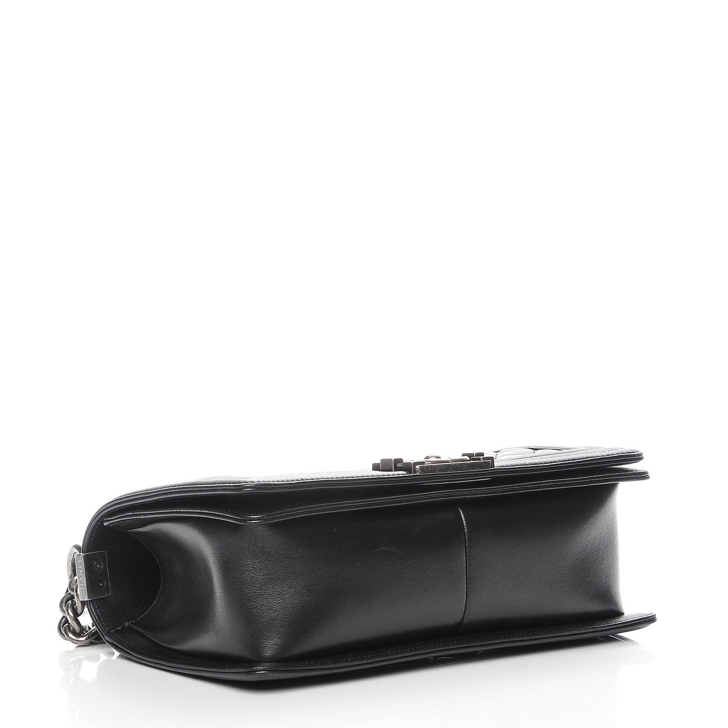 Lambskin Quilted Medium Boy Flap Black