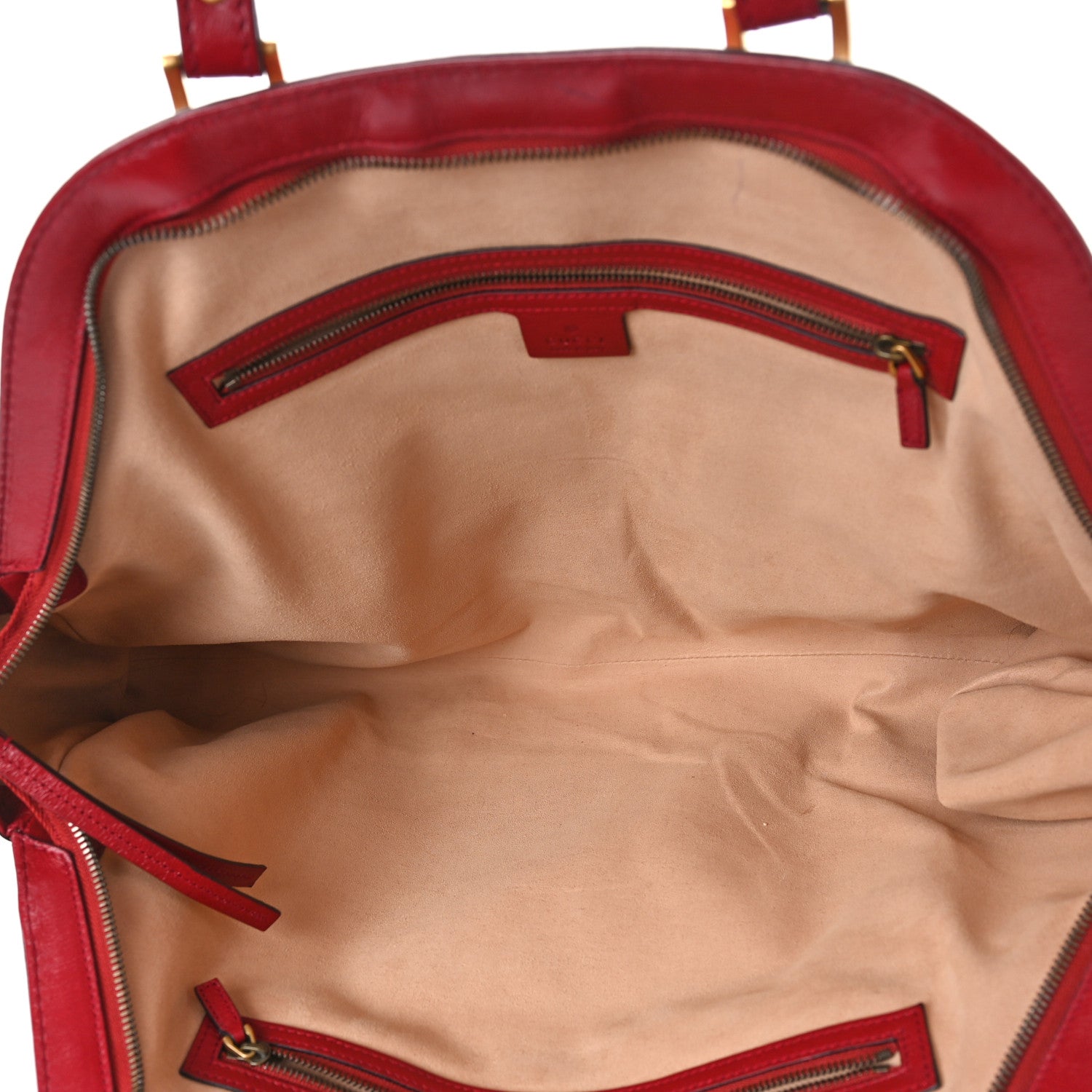 Gucci Calfskin Large Re(Belle) Top Handle Bag Red 1266892