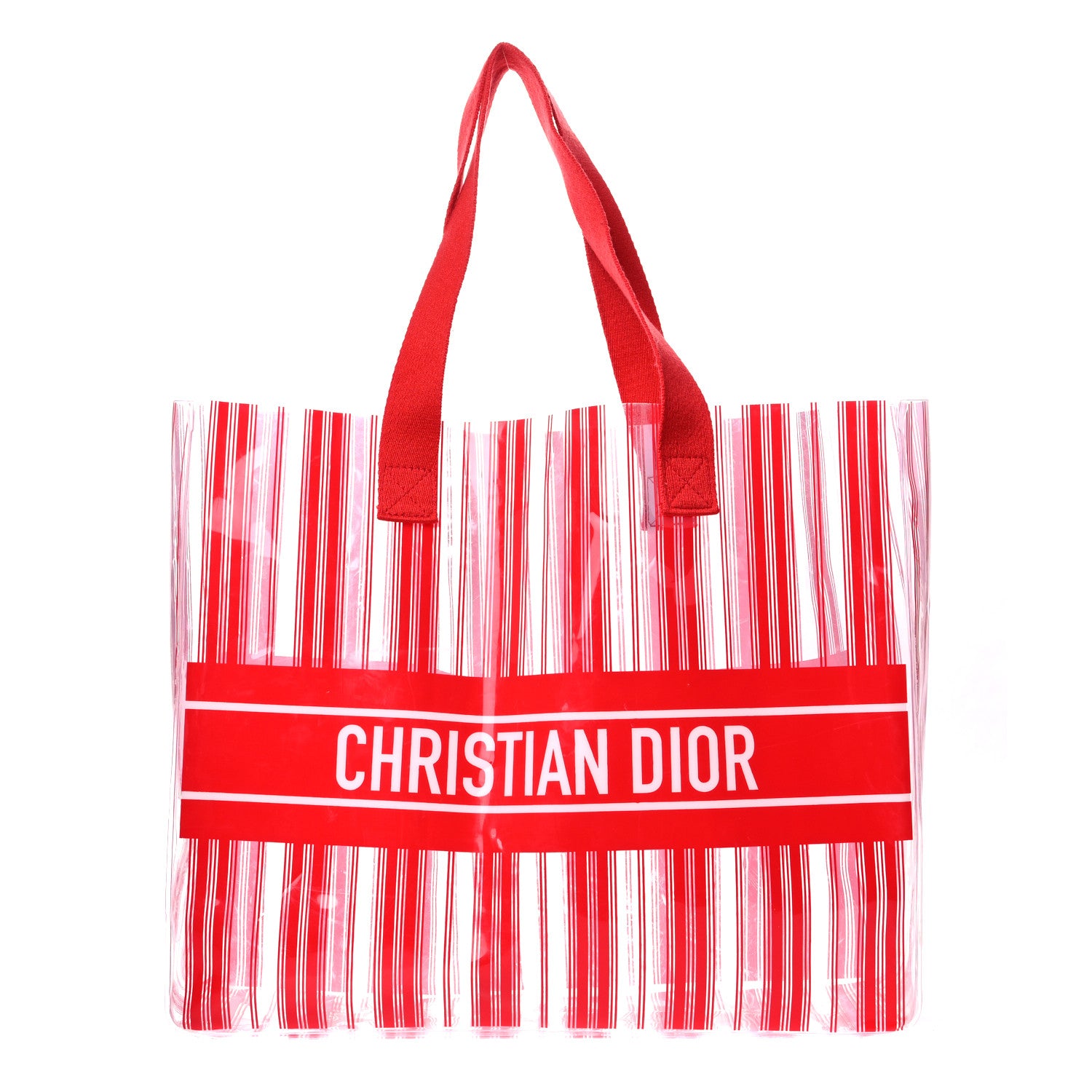 Christian Dior PVC Diorivera Tote Red 1 of 10