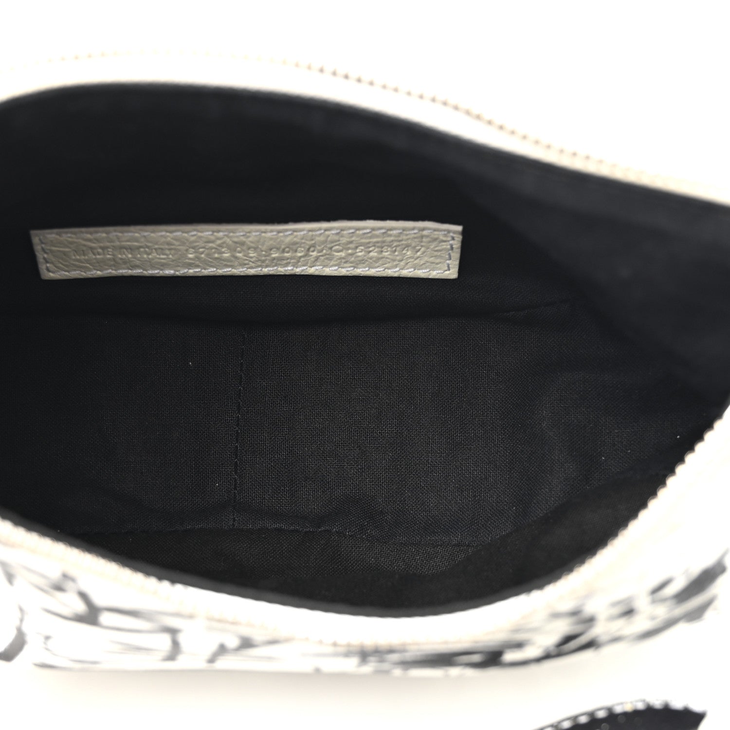 Balenciaga Agneau Arena Graffiti Le Cagole Shoulder Bag XS White Black 8 of 19