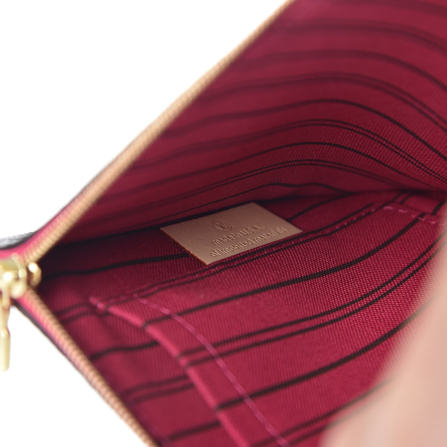 Louis Vuitton Monogram Neverfull MM GM Pochette Pivoine 7 of 8