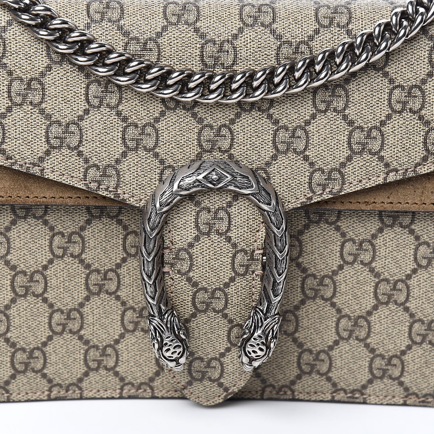 Gucci GG Supreme Monogram Small Dionysus Shoulder Bag Taupe 14 of 14