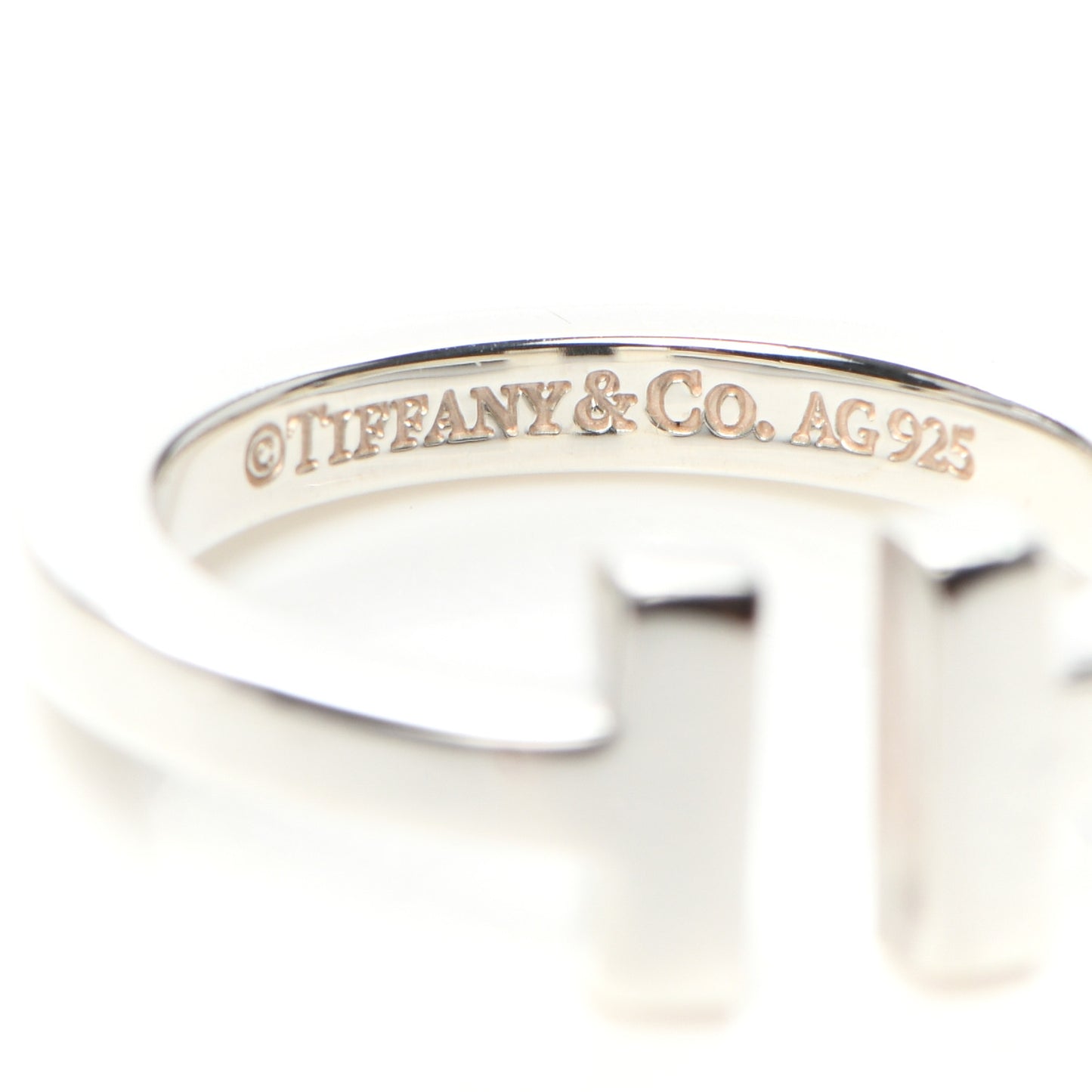 Sterling Silver T Square Ring 50 5.5