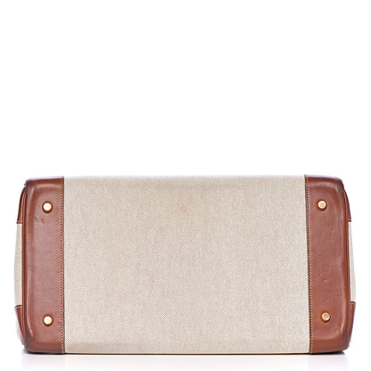 Hermes Toile Barenia Birkin 40 Fauve 28 of 37