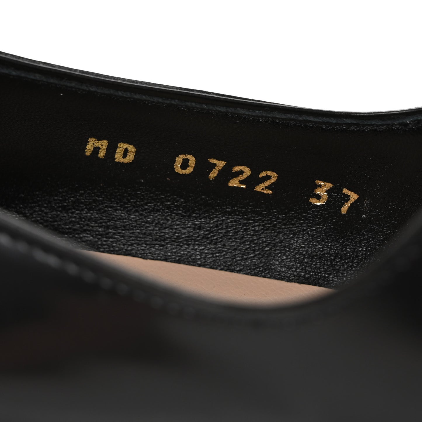 Brushed Calfskin Uniform 30mm Pumps 37 Black