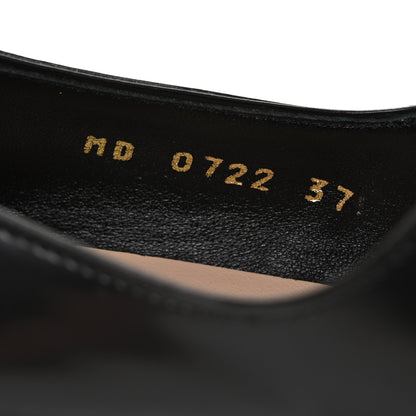Christian Dior Brushed Calfskin Uniform 30mm Pumps 37 Black 9 of 10