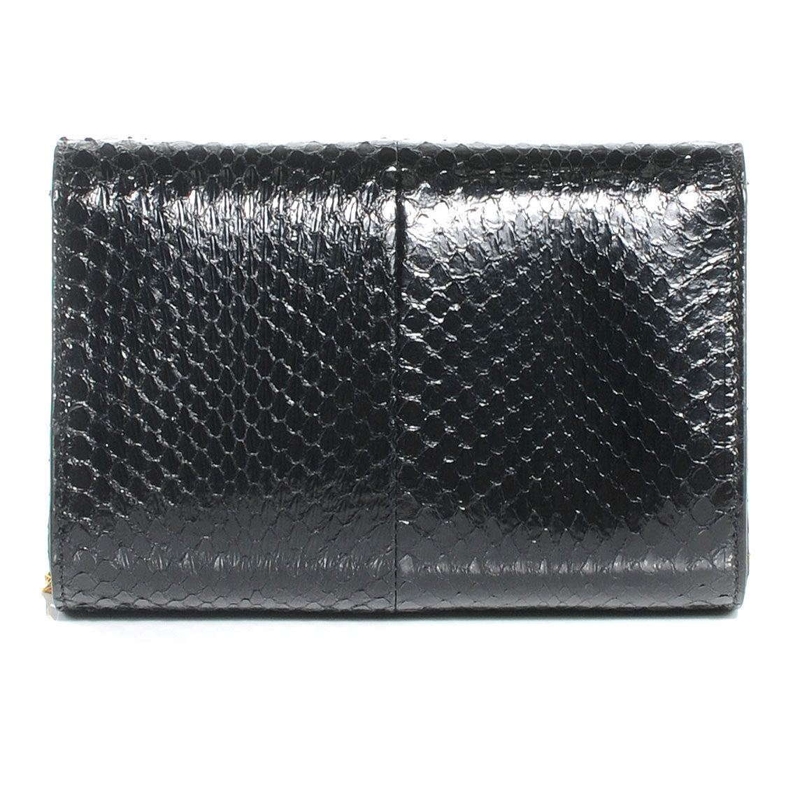 Fendi Python Mini Rush Clutch Black 3 of 10