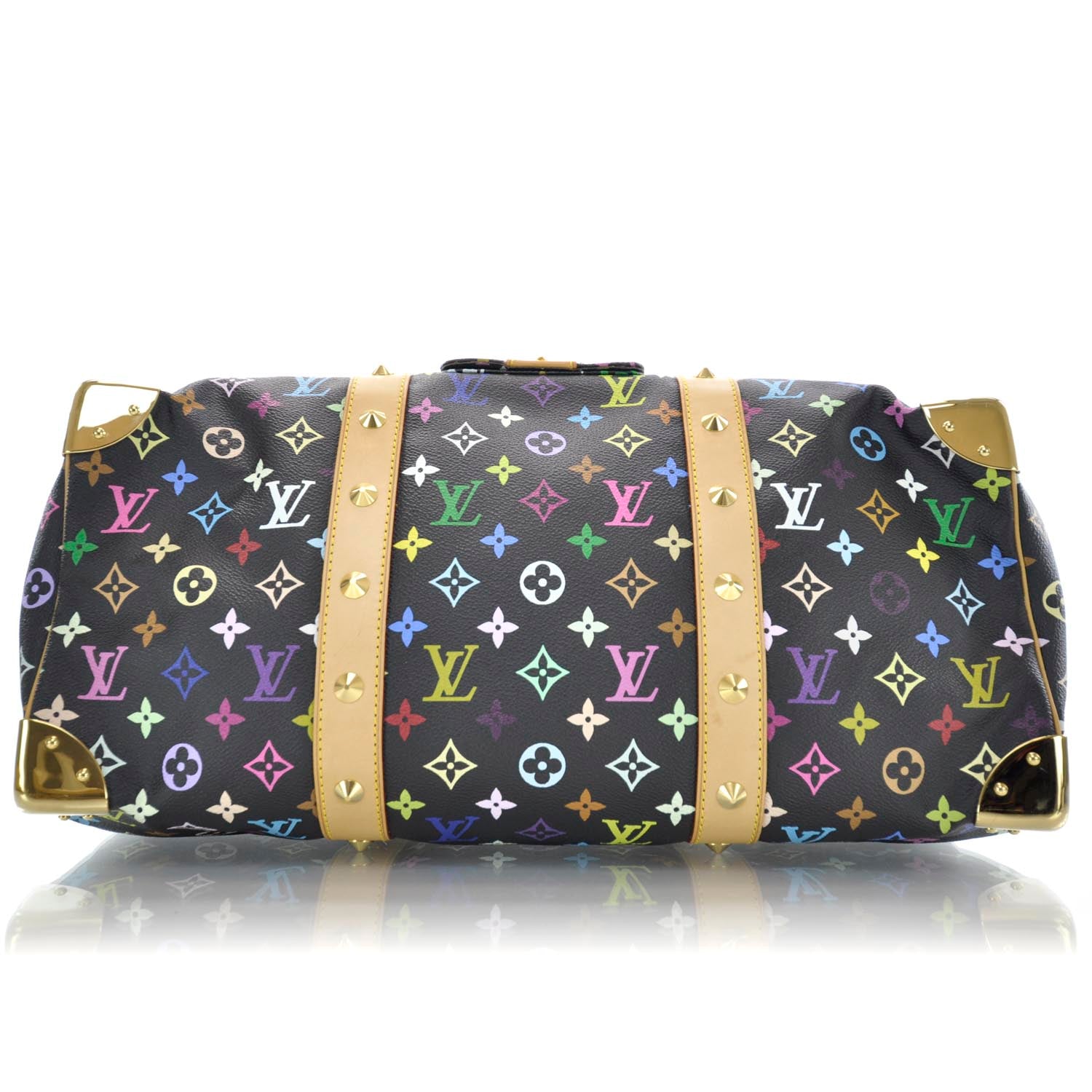 Louis Vuitton Monogram Multicolor Keepall 45 Black 6 of 9