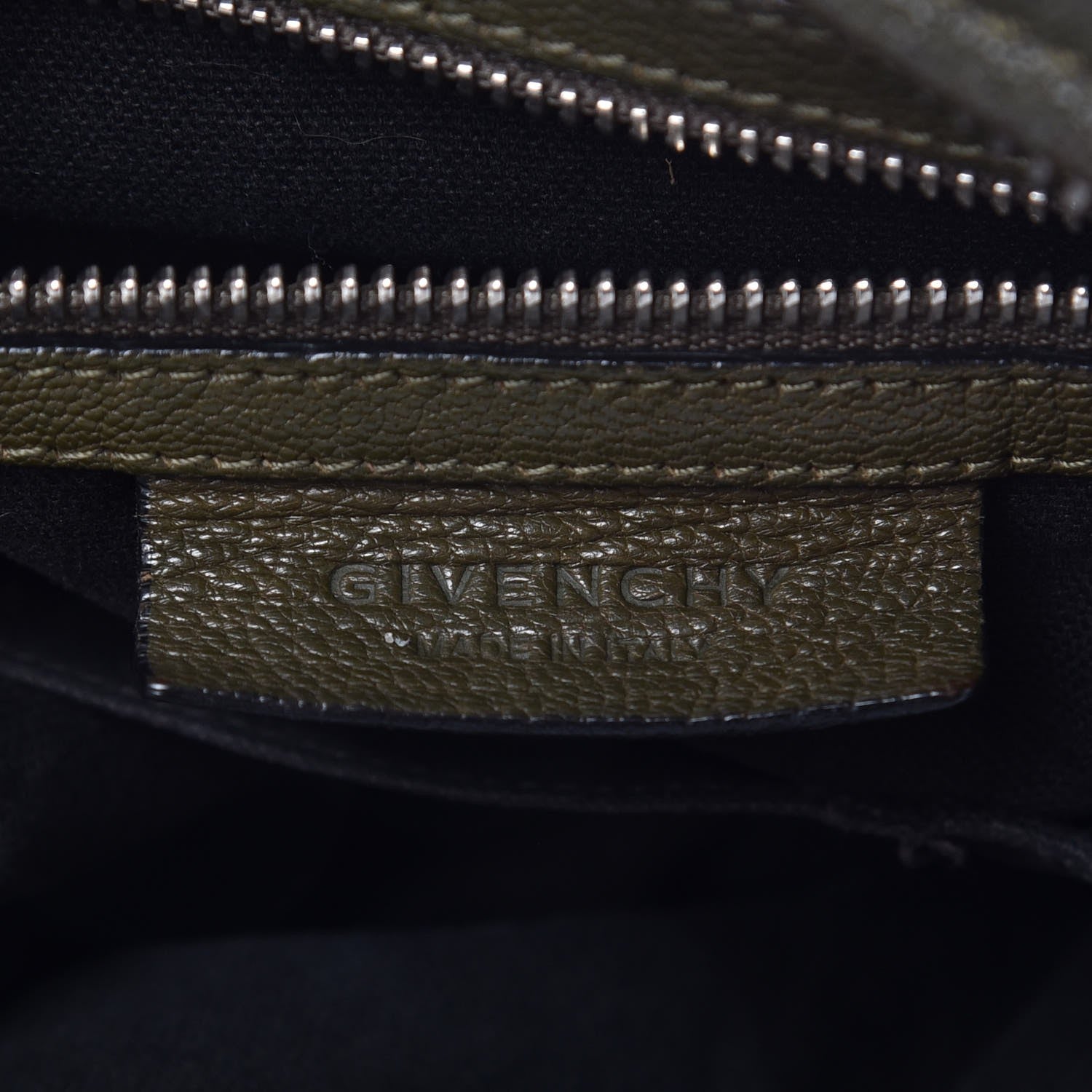 Givenchy Sugar Goatskin Medium Tri-Color Pandora Khaki Black 7 of 16