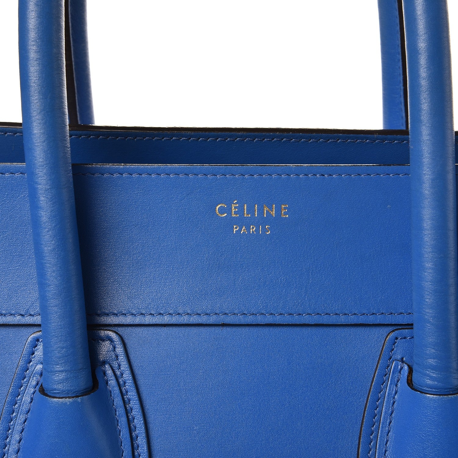 Celine Palmelato Mini Luggage Electric Blue 11 of 12