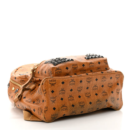 MCM Visetos Studded Large Stark M Backpack Cognac 4 of 12