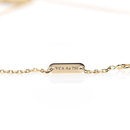 Van Cleef & Arpels 18K Yellow Gold Black Onyx Vintage Alhambra Pendant Necklace 5 of 7