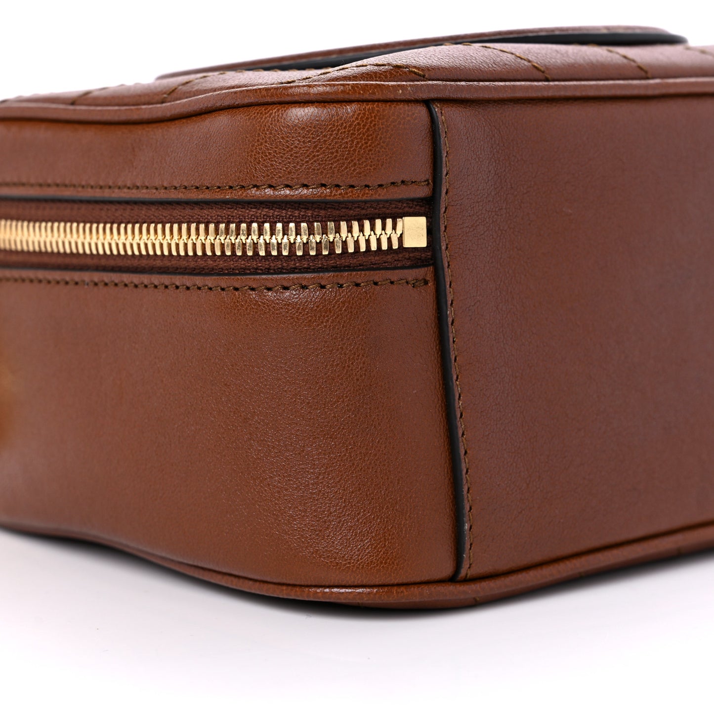 Sakai Be Green Calfskin Diagonal Stitched Blondie Top Handle Bag Cuir