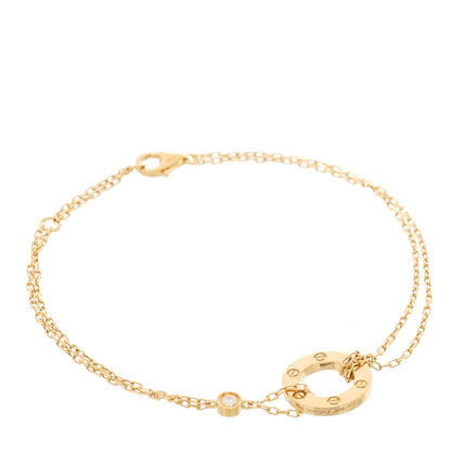 Cartier 18K Yellow Gold Diamond Love Bracelet 1 of 5
