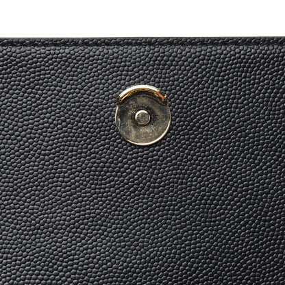 Saint Laurent Grain De Poudre Classic Monogram Kate Tassel Chain Wallet Black 8 of 11
