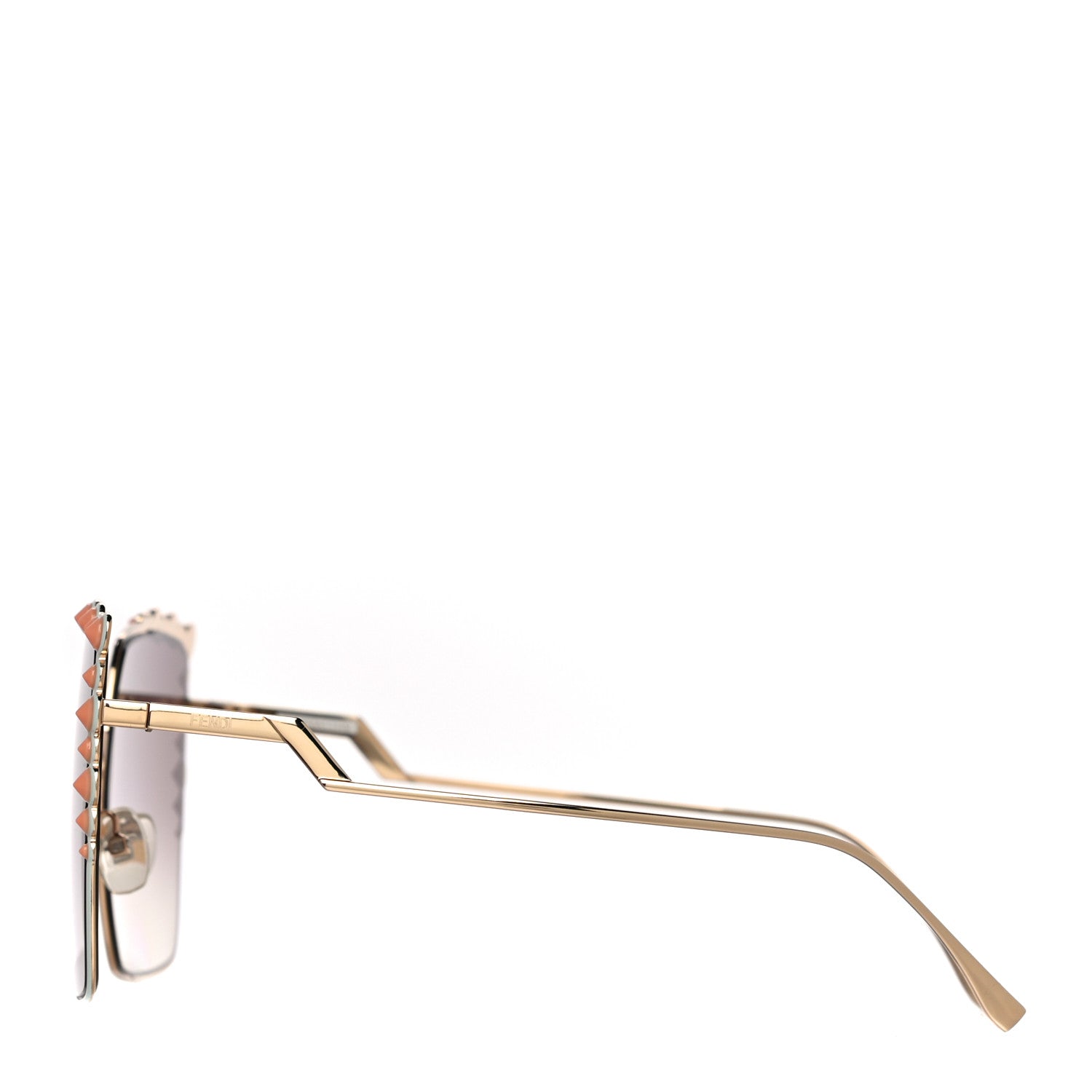 Fendi Square Dots Sunglasses FF 0259/S Gold 2 of 8