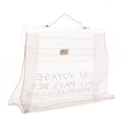 Hermes Vinyl Souvenir De L'Exposition Kelly Transparent 2 of 8