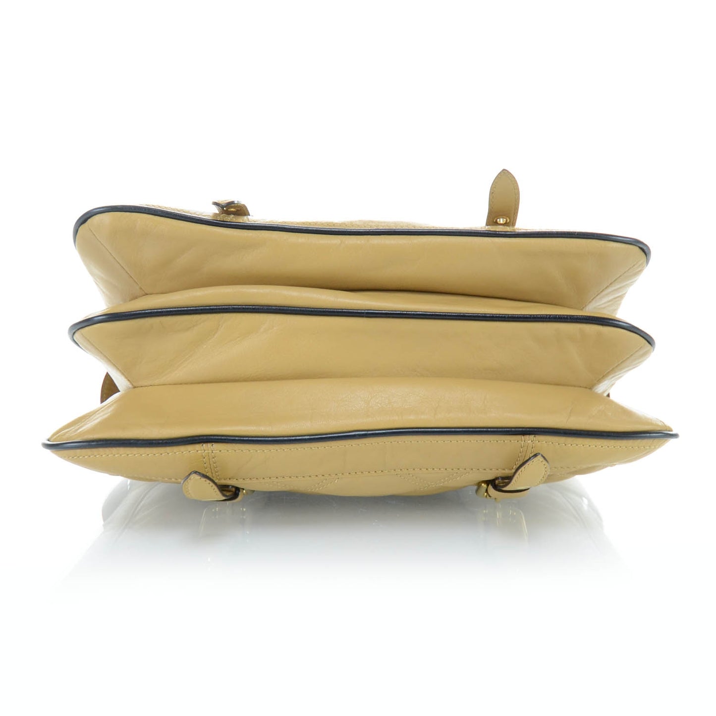 Leather Quilted Saloni Oatmeal