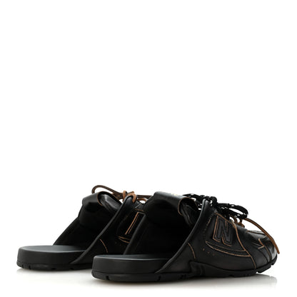 Miu Miu X NEW BALANCE Bleached Calfskin 530 SL Slip-On Sneakers Mules 37 Black 5 of 9