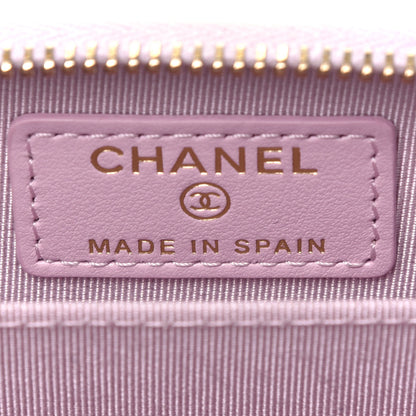 Chanel Caviar Quilted Zip Coin Purse Light Pink 6 of 7