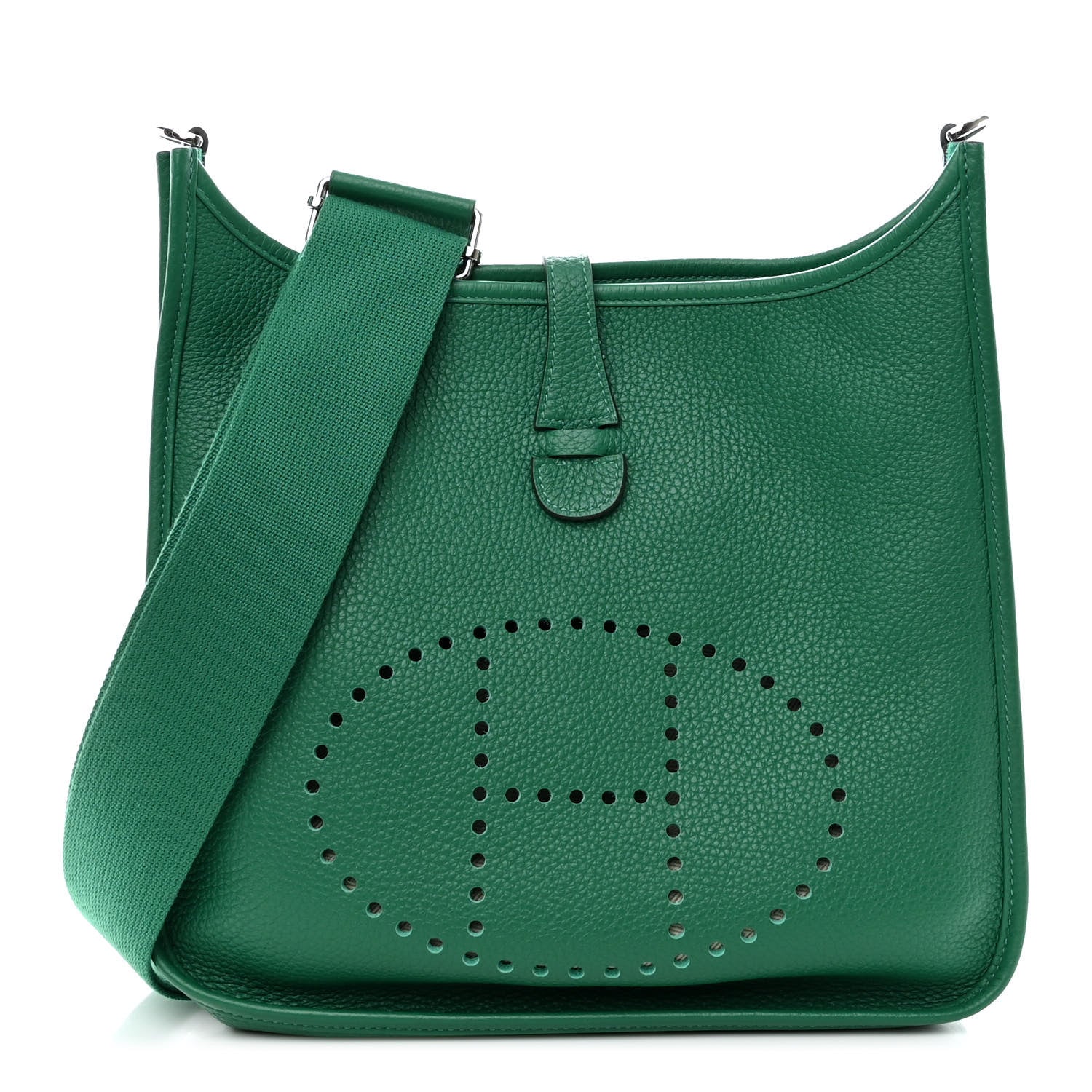 Hermes Taurillon Clemence Evelyne III PM Vert Vertigo 1 of 10
