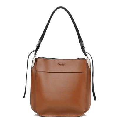 Prada City Calfskin Margit Bag Cognac 1 of 11