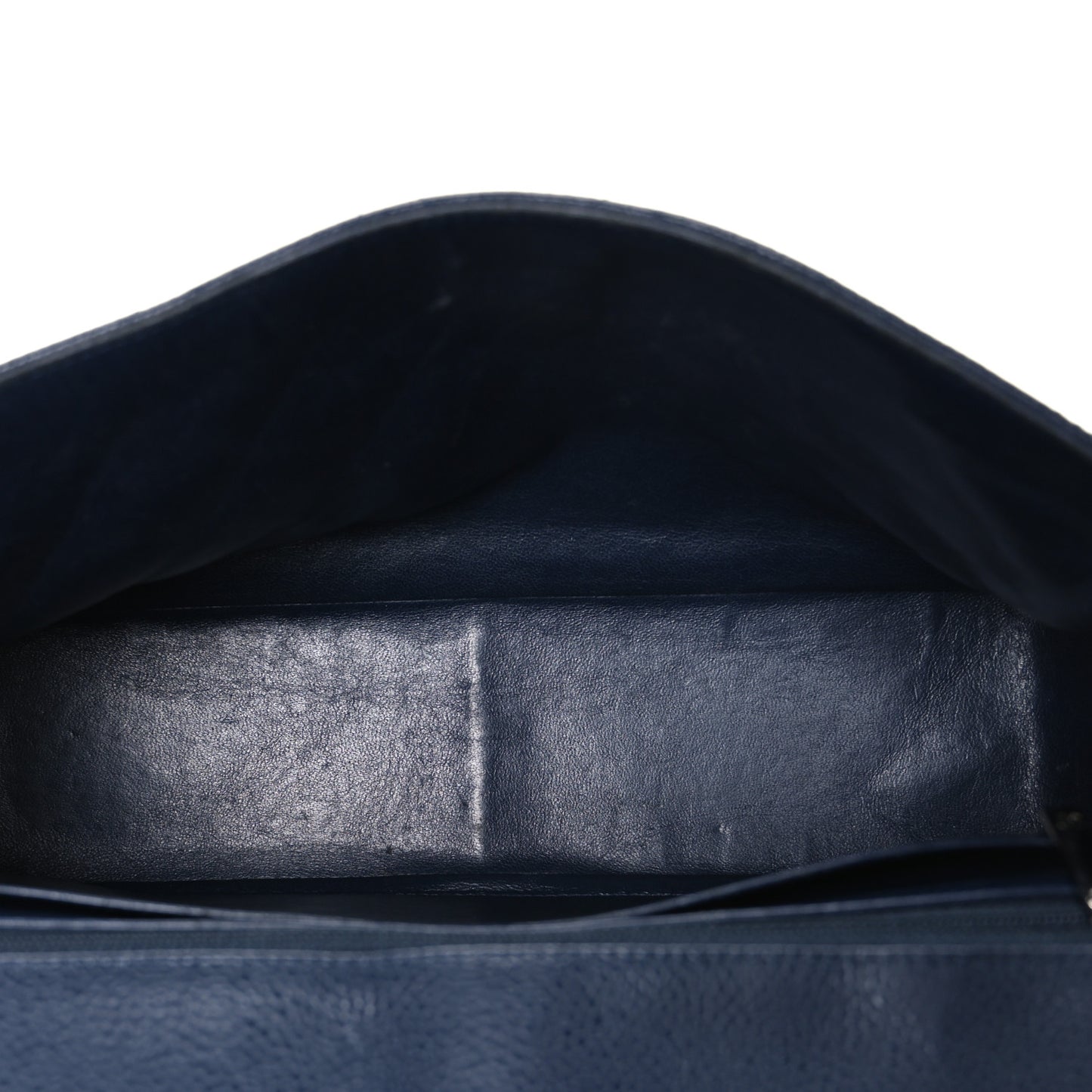 Caviar Quilted Jumbo Single Flap Navy
