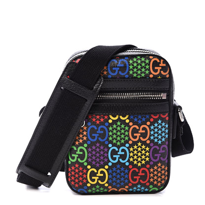 Gucci GG Supreme Monogram Psychedelic Messenger Bag Black 1 of 11